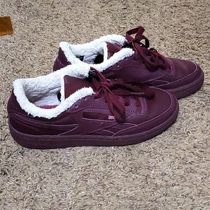 REEBOK Burgundy Club C 85 Women’s Revenge Shoes